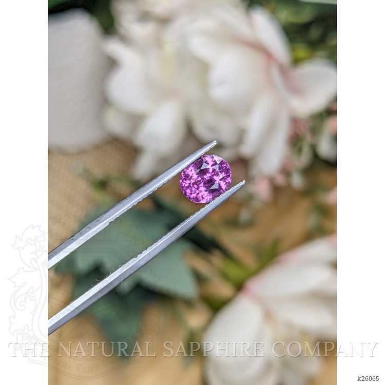 1.82 Ct. Pinkish Purple Rhodolite Garnet from Ceylon (Sri Lanka)