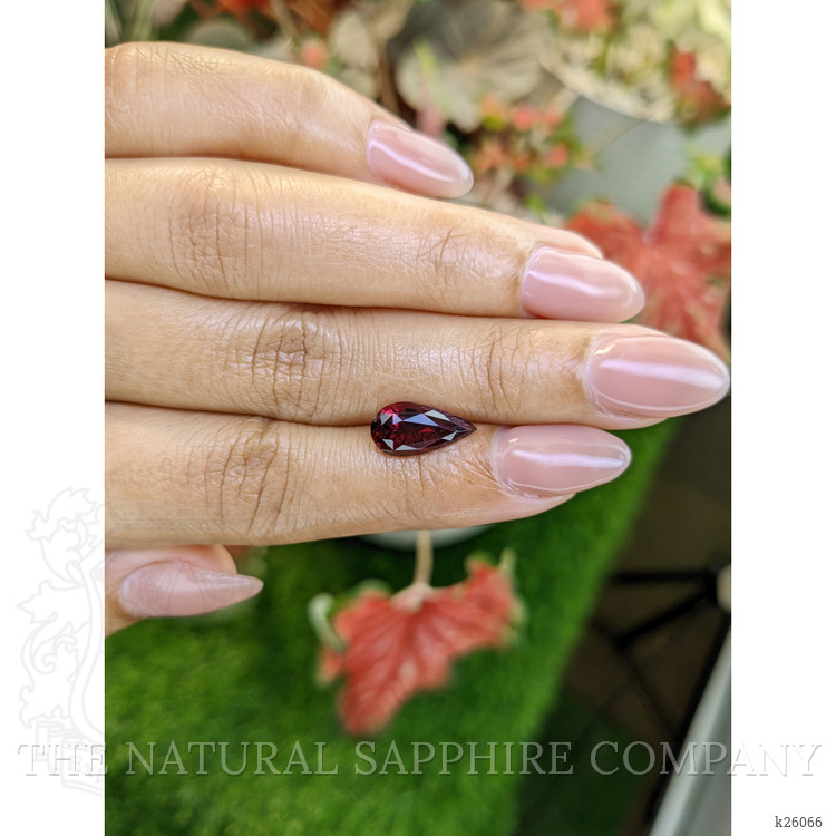 3.36 Ct. Purplish Red Almandine Garnet from Ceylon (Sri Lanka)