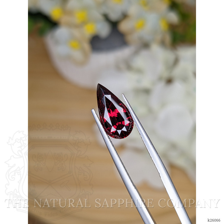 3.36 Ct. Purplish Red Almandine Garnet from Ceylon (Sri Lanka)