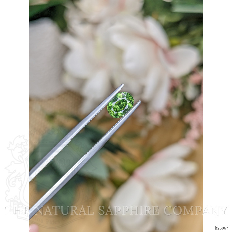 1.37 Ct. Green Zircon from Ceylon (Sri Lanka)