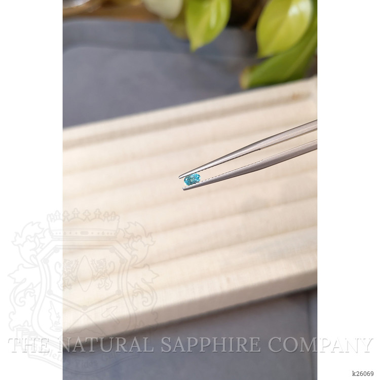 0.14 Ct. Greenish Blue Paraiba Tourmaline from Brazil