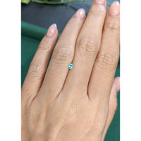 0.11 Ct. Greenish Blue Paraiba Tourmaline from Brazil Life Style