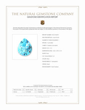 0.12 Ct. Blue Paraiba Tourmaline from Brazil Scan Report
