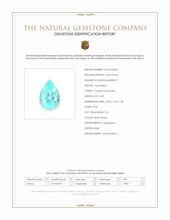 0.05 Ct. Bluish Green Paraiba Tourmaline from Brazil Scan Report