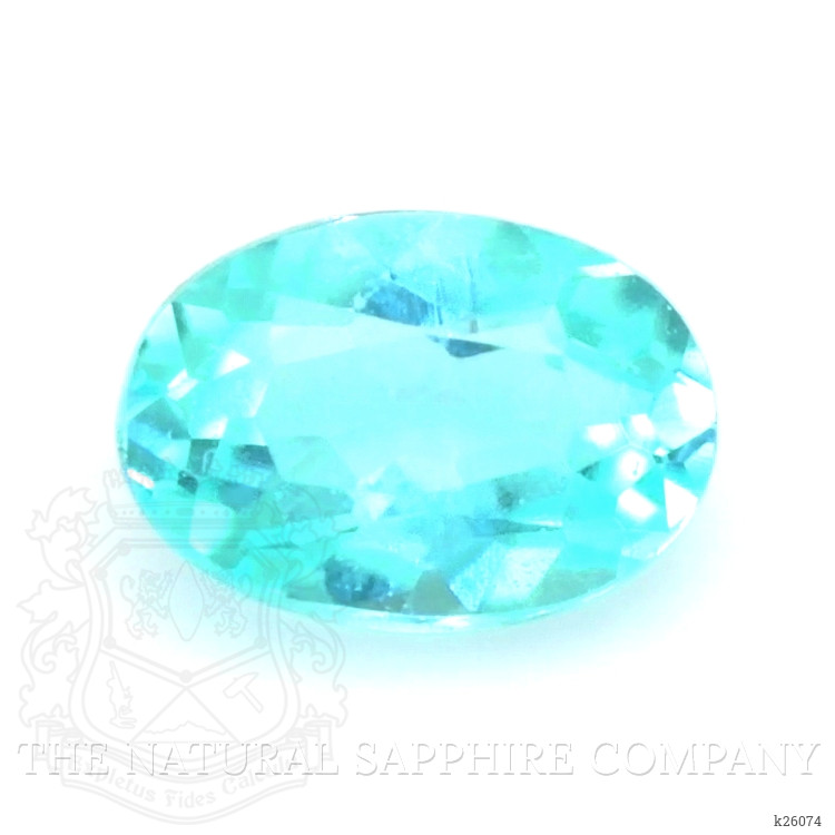 0.11 Ct. Greenish Blue Paraiba Tourmaline from Brazil