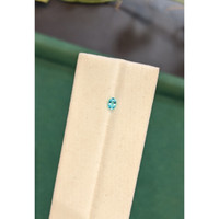 0.11 Ct. Greenish Blue Paraiba Tourmaline from Brazil Life Style