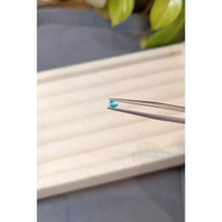 0.17 Ct. Greenish Blue Paraiba Tourmaline from Brazil Life Style