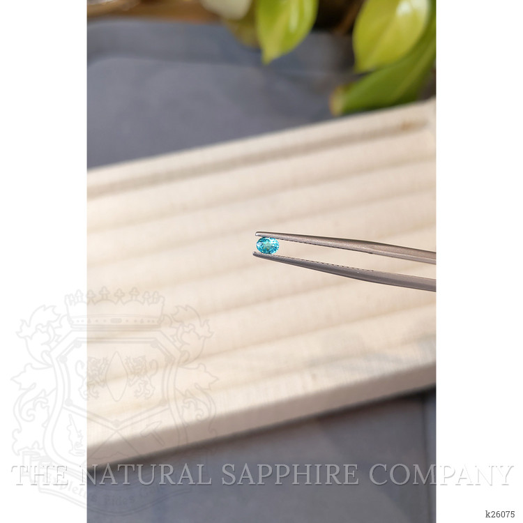 0.17 Ct. Greenish Blue Paraiba Tourmaline from Brazil