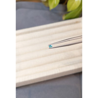 0.10 Ct. Greenish Blue Paraiba Tourmaline from Brazil Life Style