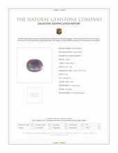 1.86 Ct. Cabochon Black Opal from Australia Scan Report