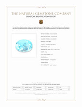 0.14 Ct. Blue Paraiba Tourmaline from Brazil Scan Report