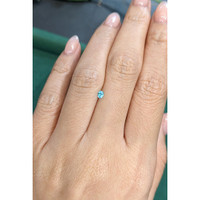 0.09 Ct. Blue Paraiba Tourmaline from Brazil Life Style