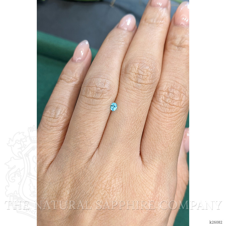 0.09 Ct. Blue Paraiba Tourmaline from Brazil