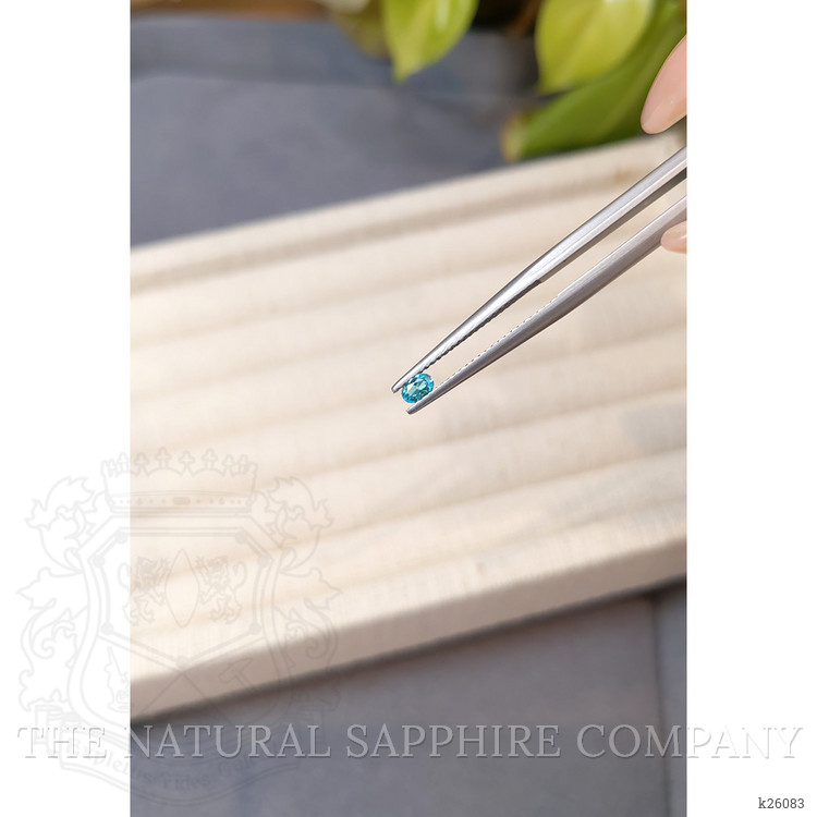 0.11 Ct. Bluish Green Paraiba Tourmaline from Brazil