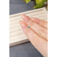 0.11 Ct. Bluish Green Paraiba Tourmaline from Brazil Life Style