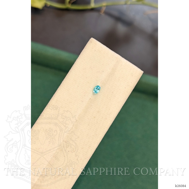 0.10 Ct. Greenish Blue Paraiba Tourmaline from Brazil