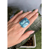 88.20 Ct. Blue Aquamarine from Brazil Life Style