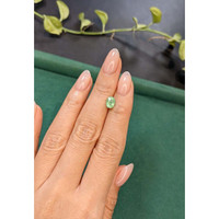 1.03 Ct. Green Paraiba Tourmaline from Mozambique Life Style