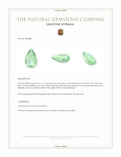 1.16 Ct. Green Paraiba Tourmaline from Mozambique Appraisal