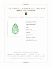 1.16 Ct. Green Paraiba Tourmaline from Mozambique Scan Report