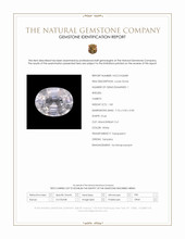 1.83 Ct. White Zircon from Tanzania Scan Report