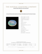 0.77 Ct. Multi Color Cabochon White Opal from Ethiopia Scan Report