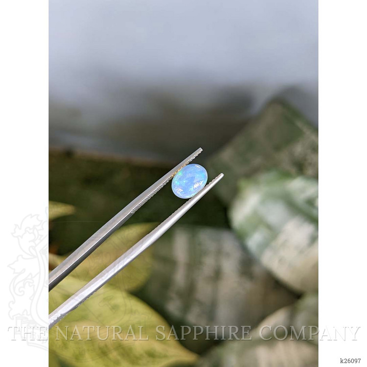 1.02 Ct. Multi Color Cabochon White Opal from Ethiopia