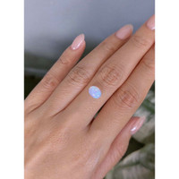 1.02 Ct. Multi Color Cabochon White Opal from Ethiopia Life Style