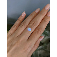 1.02 Ct. Multi Color Cabochon White Opal from Ethiopia Life Style
