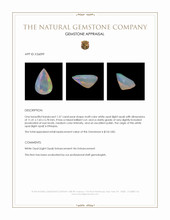 1.57 Ct. Multi Color White Opal (Light Opal) from Ethiopia Appraisal
