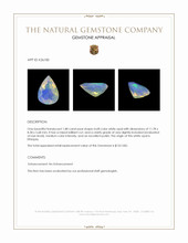 1.88 Ct. Multi Color White Opal from Ethiopia Appraisal