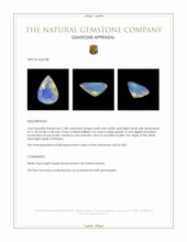 1.88 Ct. Multi Color White Opal (Light Opal) from Ethiopia Appraisal