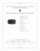 1.36 Ct. Multi Color Black Opal from Ethiopia Scan Report
