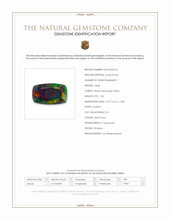 1.36 Ct. Multi Color Black Opal (Dark Opal) from Ethiopia Scan Report