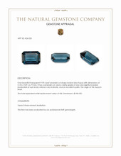 9.90 Ct. London Blue Topaz from Brazil Appraisal
