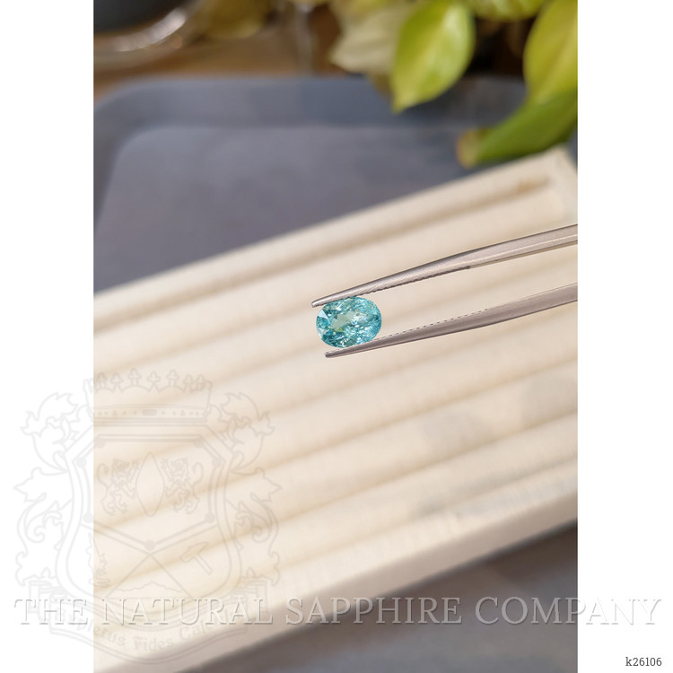 1.64 Ct. Greenish Blue Apatite from Madagascar