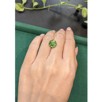 5.22 Ct. Green (Lime Green) Peridot from Afghanistan Life Style