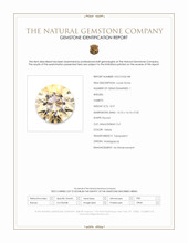 8.57 Ct. Yellow Citrine from Madagascar Scan Report