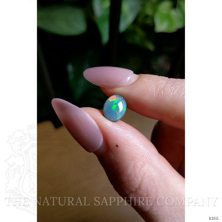 1.60 Ct. Cabochon Semi-Black Opal from Australia
