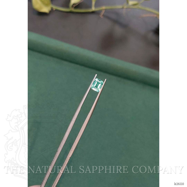 1.23 Ct. Bluish Green Apatite from Madagascar