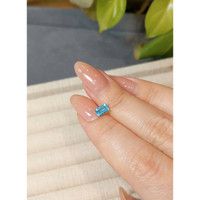 0.79 Ct. Blue Apatite from Madagascar Life Style