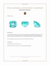 0.67 Ct. Greenish Blue Apatite from Madagascar Appraisal
