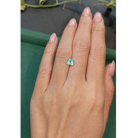 1.21 Ct. Bluish Green Apatite from Madagascar Life Style