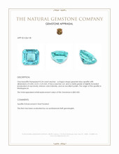 0.54 Ct. Greenish Blue Apatite from Madagascar Appraisal