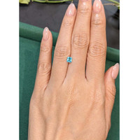 0.54 Ct. Greenish Blue Apatite from Madagascar Life Style