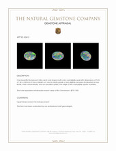 0.86 Ct. Crystal/Jelly Opal from Australia Appraisal