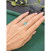 1.76 Ct. Greenish Blue Apatite from Madagascar Life Style