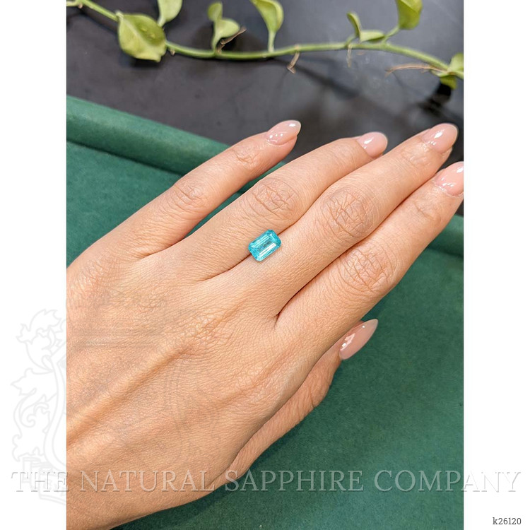 1.76 Ct. Greenish Blue Apatite from Madagascar