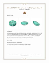 1.08 Ct. Bluish Green Apatite from Madagascar Appraisal