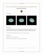 3.47 Ct. White Opal from Australia Appraisal